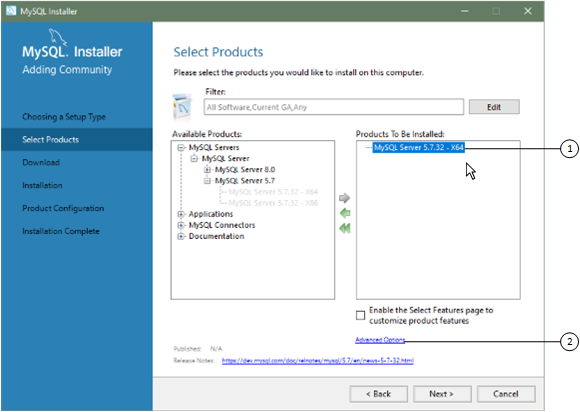 Change MySQL Server Path